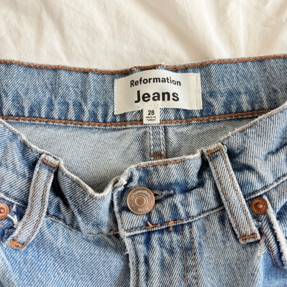 Reformation high rise wide leg wilder jeans - Picture 3 of 6